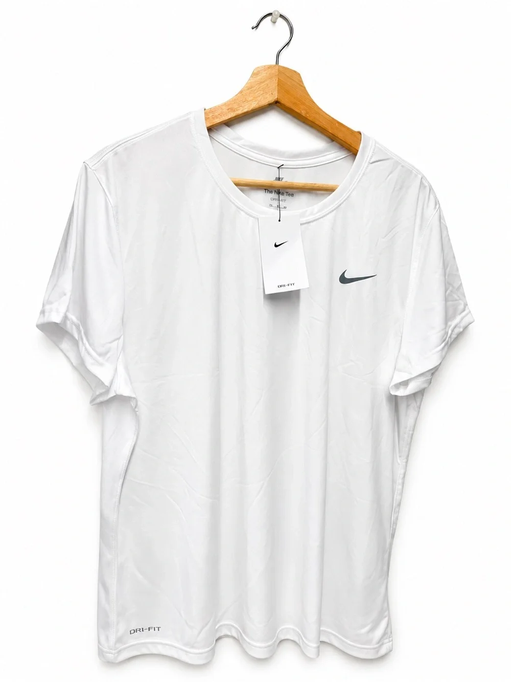NWT Nike Dri-FIT “The Nike Tee” White Athletic Tee, Size XXL